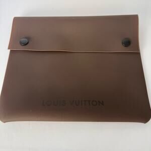 Louis Vuitton silicone snap pouch Authentic